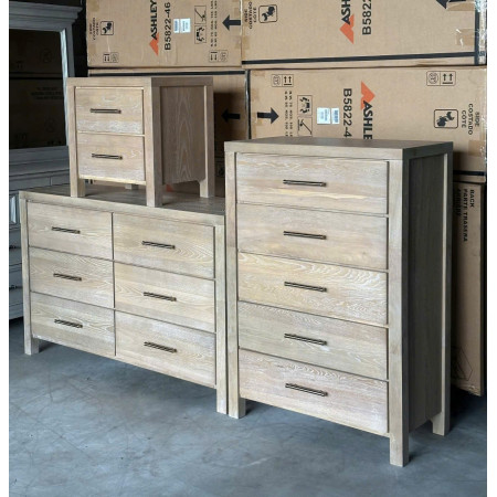 B5822 - 31 : Tủ Ngang 06 Ngăn Kéo - Màu Kem Sứ Nung